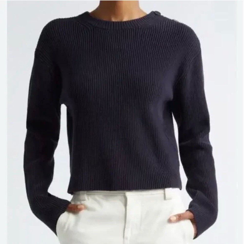 Vince Dark Blue Crew Neck Sweater